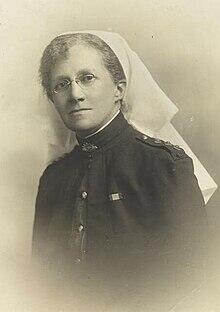 A portrait of Matron Ethel Davidson